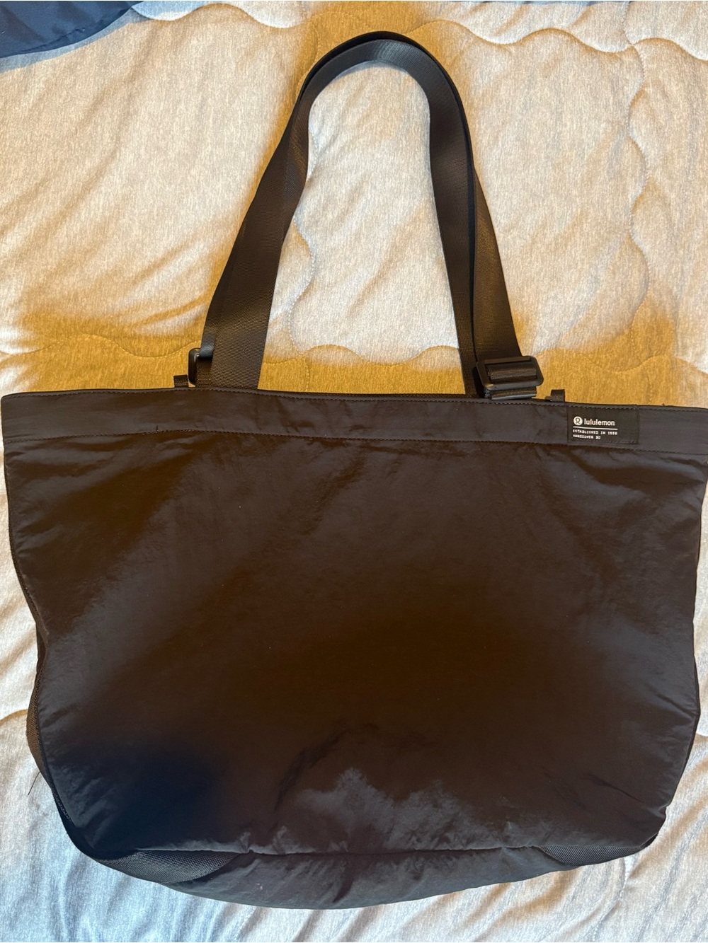 lululemon athletica Black Lightweight Nylon Tote